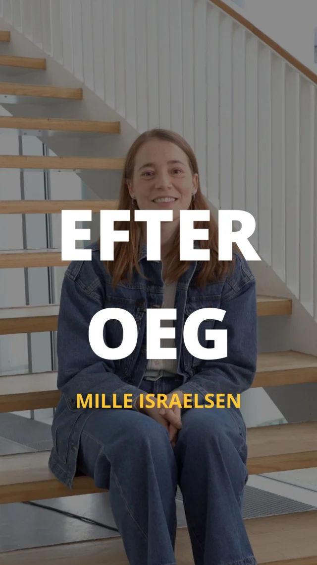 Hvad laver Mille efter OEG?🤔  Følg med i serien her, for at se hvad @milleisraelsen og andre gamle OEG elever laver nu.