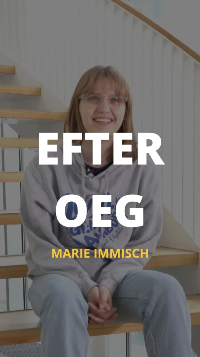 Hvad laver Marie efter OEG?🧪🧬  Følg med i serien her, for at se hvad Marie Immisch og andre gamle OEG elever laver nu.