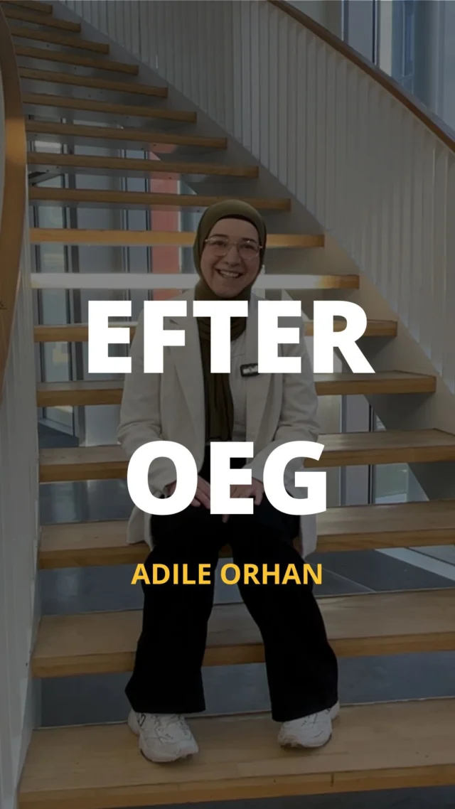 Hvad laver Adile efter OEG? 🧪🩺  Følg med i serien her, for at se hvad Adile og andre gamle OEG elever laver nu.