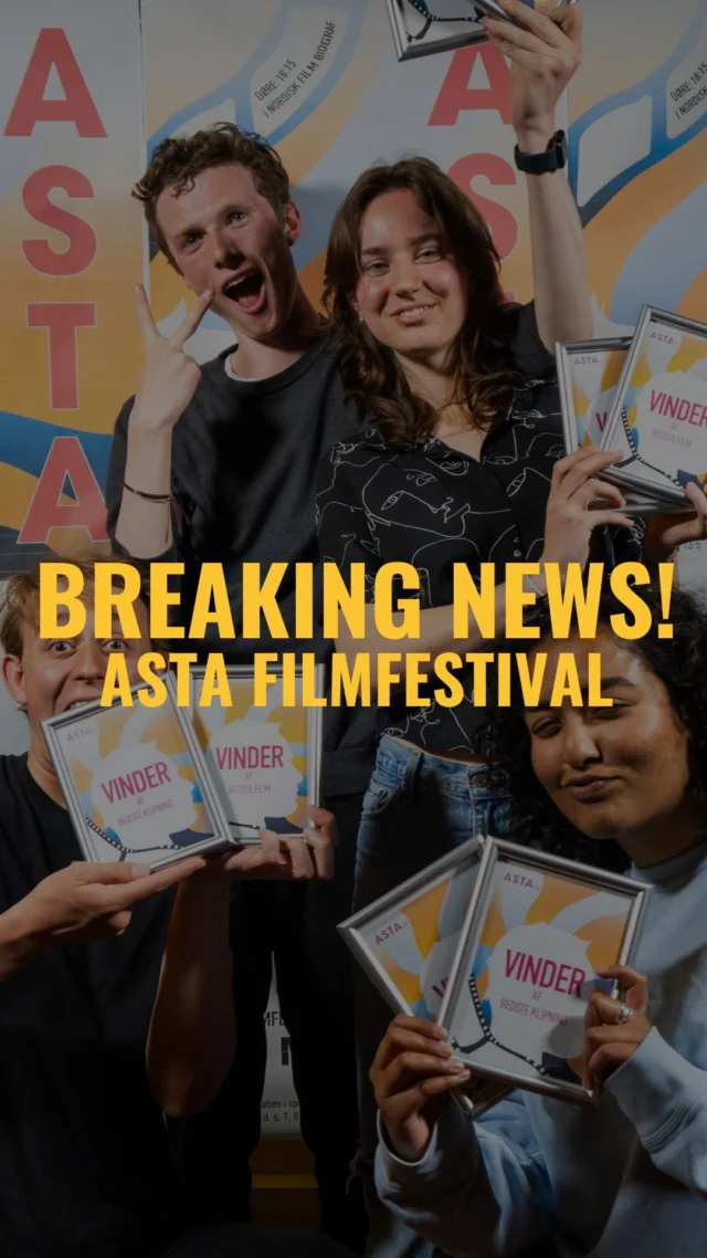 BREAKING NEWS!? 🎬🎥  Tirsdag d. 13. maj slår vi dørene op til Asta Filmfestival på Ørestad Gymnasium.  Det hele starter kl 18:15 i Nordisk Film Biografer Fields med fremvisning af de nominerede film. Aftenen fortsætter bagefter på OEG, hvor vinderfilmene kåres af vores dygtige jury.  Tag med til en aften i filmens tegn og vær med til at hylde alle de gode produktioner. Køb din billet d. 7, 8, 9 eller 12. maj i skolens kantine! 🎟️