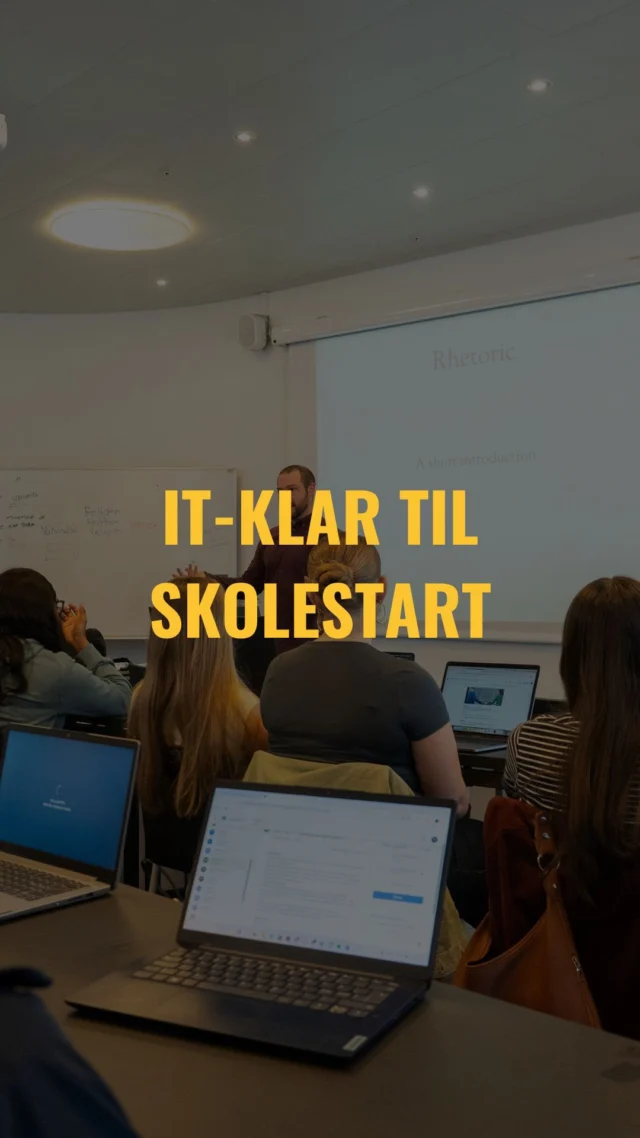ER DU IT-KLAR TIL SKOLESTART? 👩‍💻⚡️  Om kun en uge skal du starte på OEG! For at du kan få den bedste og nemmeste skolestart, er det vigtig at du hopper ind på linket i bio. Hvor vi hjælper dig med at få styr på IT og en masse andet 🚀  Vi glæder os til at tage godt imod dig på tirsdag!🤩👋