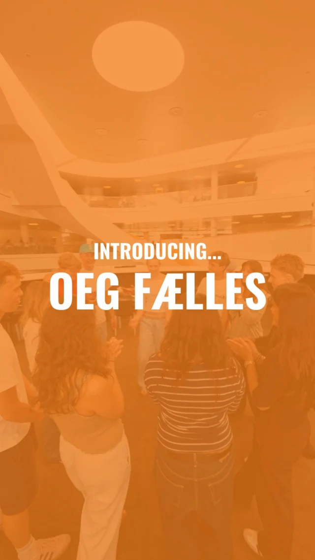 INTRODUCING OEG FÆLLES! 🚀🧶🎤  Flere gange dette skoleår, bytter vi nogle af de til tider krævende moduler ud med OEG Fælles, hvor vi skal være sammen om alt fra at bygge vandraketter til at lære selvforsvar, synge i kor og meget meget mere.  Første omgang OEG Fælles er d. 1 september. Skynd dig at melde dig på en workshop på Lectio! 💃