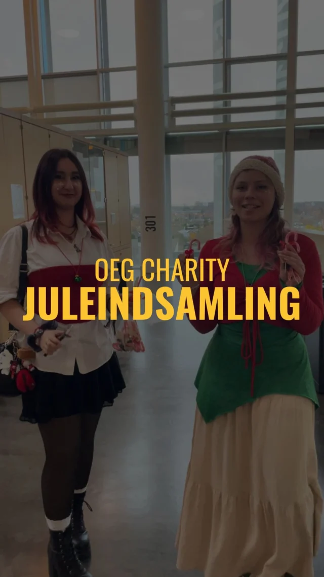 OEG CHARITY JULEINDSAMLING 🍭❤️  I fredags spredte OEG Charity juleglæde på hele OEG, da de delte julestokke ud og samlede ind til @moedrehjaelpen.dk 💌  Hele ugen kunne man købe en julestok og overraske en ven – eller måske en hemmelig beundrer 😉  Der blev solgt over 120 julestokke, og alt overskud gik til Mødrehjælpens julehjælp, som støtter økonomisk udfordrede børnefamilier her i juletiden 🎁  Tak for opbakningen – og rigtig god juleferie og godt nytår! 🍾🎉